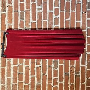 Long Flowy Red Maxi Skirt